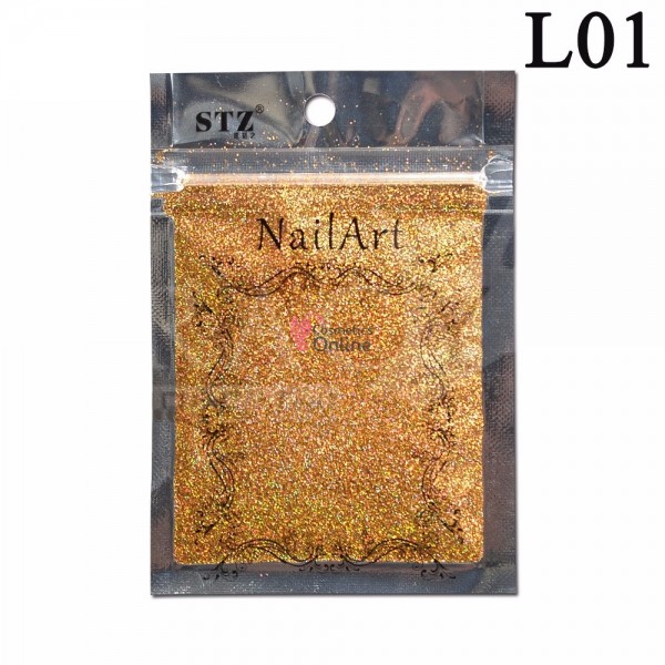 Sclipici pentru unghii Laser Holografic L01 Gold